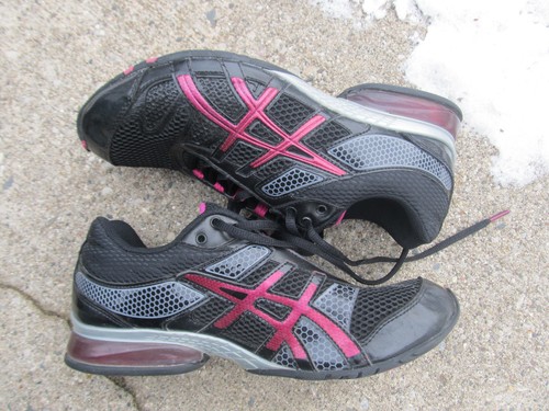 Scarpe da corsa Asics donna GEL PLEXUS US 8 stile S168N nero grigio argento