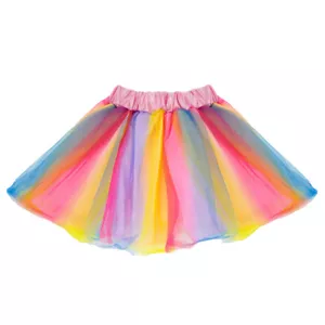 Rainbow Tulle Tutu Lined Skirt (2-7 Years), Princess Unicorn Costume Birthday - Picture 1 of 3