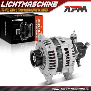 Alternador Generador 100A 12V para Opel Astra G Combo Honda Civic 7 Hatchback - Imagen 1 de 8