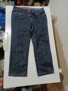 Mini Boden kid Girls Size 10 Regular Dark Jeans Pre Owned - Picture 1 of 5