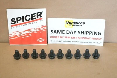 2002-2016 Ford F250 F350 Excursion Dana 60 Front Differential Cover Bolts 10 ea. - Image 1 of 4