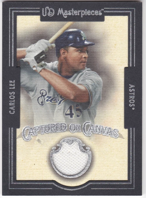 2007 UD Masterpieces Captured on Canvas #CL Carlos Lee Jersey - NM - Image 1 of 1
