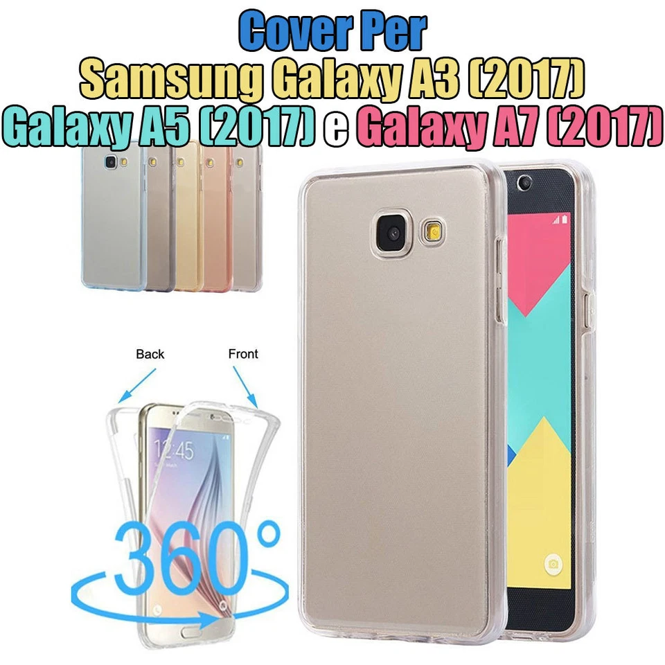 CUSTODIA COVER CASE PER Samsung Galaxy A3 A5 A7 Del 2017 Copertura - Immagine 1 di 4