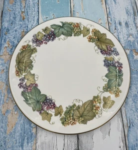 ROYAL WORCESTER-Fine Bone China Cake/Cheese Serving Plate-HARVEST VINE-11” Wide - Picture 1 of 19
