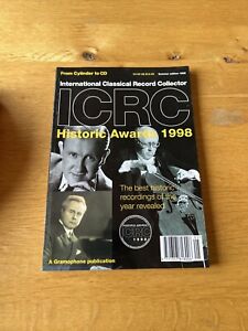 ICRC International Classical Record Collector 13 Historic Recordings 1998