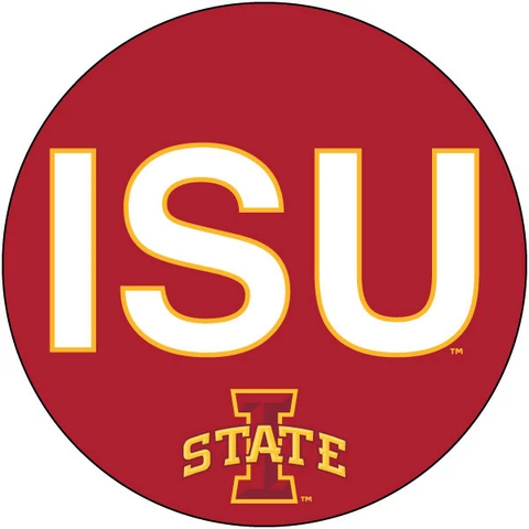 IOWA STATE 4" BLOCK LETTER MAGNET-IOWA STATE CYCLONES CAR MAGNET-NEW FOR 2016! Cover