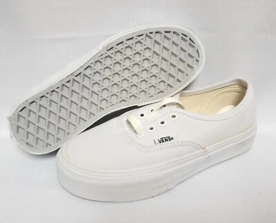 Bebés Niños Pequeños Vans Auténticas Tenis Blanco Verdadero Zapatos Modelo de Exhibición Foto 1 de 3