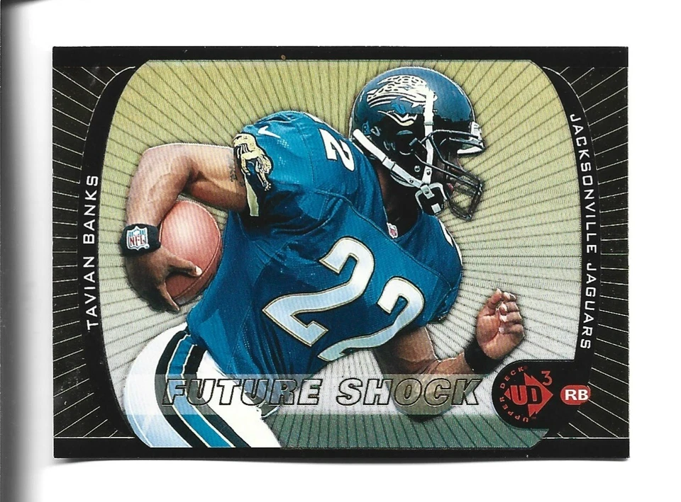 1998 Upper Deck UD3 Future Shock #30 Tavian Banks RC, Iowa Hawkeyes - Image 1 of 1
