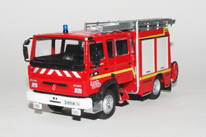 Miniature RENAULT VI S180 - Camion Pompier fourgon - 1998 - HACHETTE - 1/43