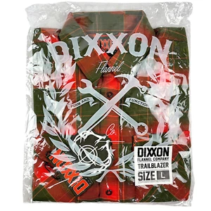 DIXXON Camicia da caccia uomo in flanella "Trailblazer" GRANDE a quadri con bottoni a pressione - Foto 1 di 12
