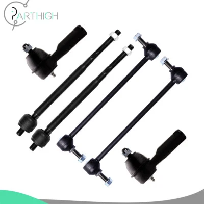 6x Front Tie Rod End Sway Bar End Link Suspensions For 1999-2001 Honda Odyssey - Image 1 of 4