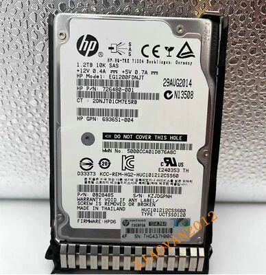 HP  718292-001 1.2T 10K 6G SAS 2.5 718162-B21 server hard drive - Image 1 of 2