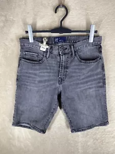 GAP Casual Denim Short Jeans Size 30 Mens Grey Slim - Picture 1 of 11