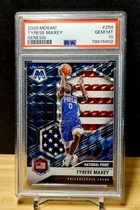 2020 Tyrese Maxey Mosaic Genesis Prizm Rookie PSA 10 RC SSP Cast Hit 🔥 🔥 🔥  - Picture 1 of 4