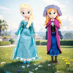 50 cm  Frozen Movie Queen Elsa & Anna Plush Soft Doll Gift Collection - Picture 1 of 13