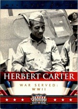 2012 Americana Heroes & Legends Military Elite Card #5 Herbert Carter 