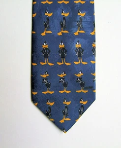 Corbata/corbata de pato lucas Looney Tunes dibujos animados vintage para hombre (década de 1990). Marks/Spencer - Imagen 1 de 3