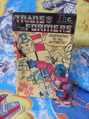 Transformers VHS Tape Volume 4 "FIRE IN THE SKY" FHE Big Box 1985 - Image 1 of 4