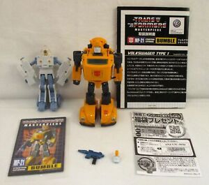 Transformers Masterpiece MP-21 BUMBLEBEE Complete G1 Authentic Takara Tomy