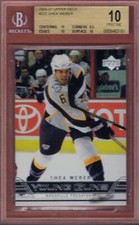 SHEA WEBER ROOKIE PRISTINE 2006-07 UPPER DECK YOUNG GUNS RC BGS 10 POP=4 YG UD