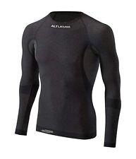Altura Mens Thermocool Long Sleeve Base Layer Cycling Jersey To Black New S-M