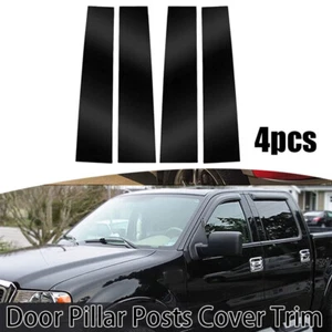 4x Fundas de postes de pilar B negras brillantes para Ford F150 F-150 2004-14. - Imagen 1 de 11