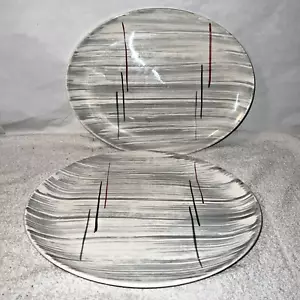 2 Vintage Prim Rose China National Brotherhood Hiawatha Platters Mid Century - Picture 1 of 23