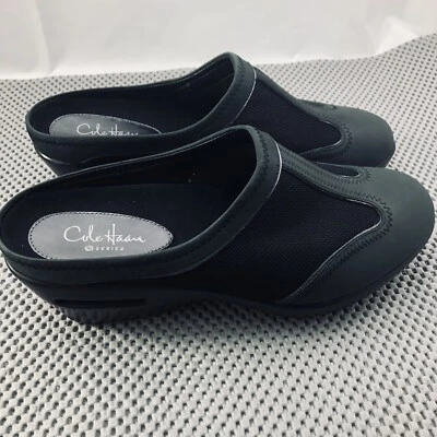 Cole Haan Series - Air Bettie SPT Mule Wedge - Negro Nabuk - Mujer 5.5 B Foto 1 de 4