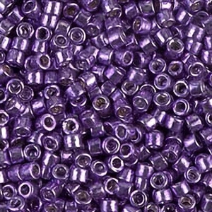 Miyuki Delica Seed Beads Size 11/0 Galvanized Purple 7.2 Gram Tube DB430 - Picture 1 of 3