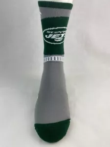 New York Jets Football Gray Sport Crew Socks - Picture 1 of 2