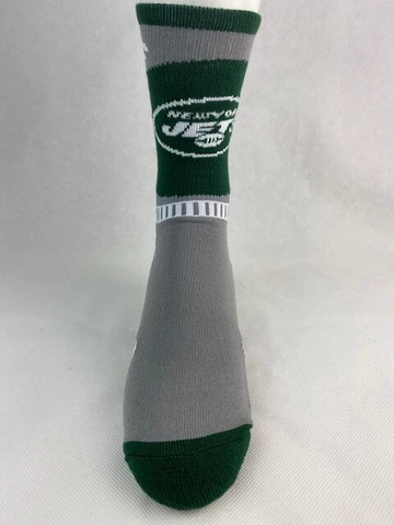 New York Jets Football Gray Sport Crew Socks Cover