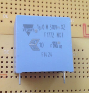 0.68uF 1uF 1.5uF 310Vac  800V dc X2 Capacitor Polyester EMI Supression F1772 MKT - Picture 1 of 4