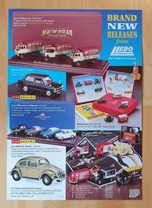 Lledo Rare New Releases brochure 1999 inc. James Bond DG's - New & uncirculated.