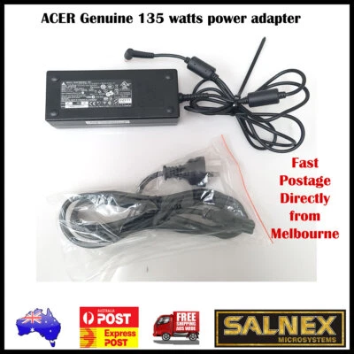 Cargador Adaptador de Corriente ACER 135W Original: SADP-135EB 19V 7.11A  Foto 1 de 2