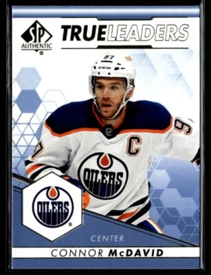 2022-23 SP Authentic True Leaders Blue Connor McDavid #TL-9 - Image 1 of 2