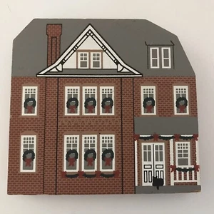 1991 Cat’s Meow Rocky Mountain Christmas Wheeler Stallard House Vintage Wood Art - Picture 1 of 5