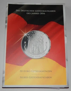 20 Euro Gedenkmünze 2016 "Grimms Märchen Rotkäppchen" Silber 925 + Album / Mappe - Bild 1 von 12
