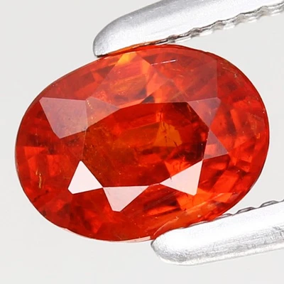 Granada Spessartite Laranja Namibiana 0,54 ct 5,2x3,9 mm oval 100% natural não aquecida - Imagem 1 de 4
