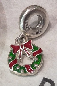 Genuine Pandora Christmas Holiday Wreath Dangle Charm 💕 S925 ALE   - Picture 1 of 5
