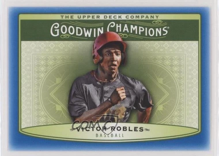 2019 Upper Deck Goodwin Champions Horizontal Royal Blue Victor Robles #99 - Image 1 of 2