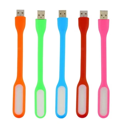  5 Pcs Luce Da Notte Portatile Lampada Led Usb Di Lettura Per Notturna - Immagine 1 di 4
