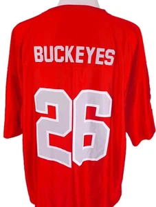 Ohio State University Buckeyes #26 Red Football Jersey Men's Size 3XL OSU - Picture 1 of 9