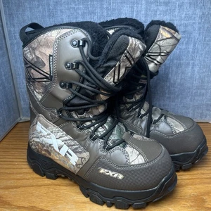 Botas de moto de nieve FXR X-Cross para hombre 7 mujer’s 9 impermeables aisladas camufladas - Imagen 1 de 12