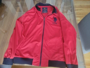 U.S. Polo Association Red Full Zipper Jacket Men's 3x - Picture 1 of 6