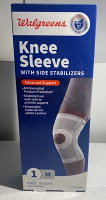 Manga de rodilla Walgreens con estabilizadores laterales L/R soporte avanzado medio elástico Foto 1 de 4