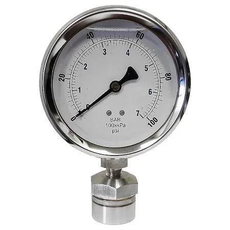 Kodiak Controls Kc301l40100/Dsm3511 Pressure Gauge, 0 To 1000 Psi, 4 In Dial, - Imagem 1 de 1