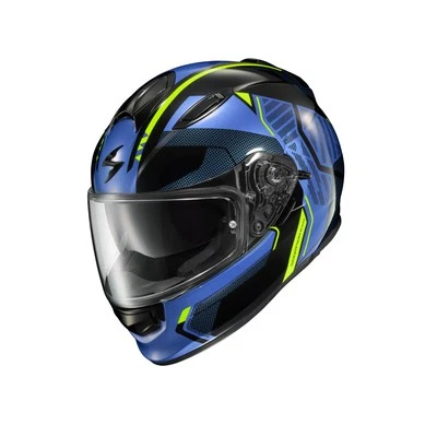 Scorpion Ryzer Switch Motorcycle Helmet Blue/Hi-Viz Medium Foto 1 de 2