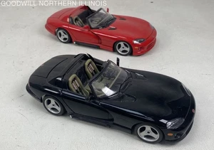 Set of 2 Bburago Viper RT/10 Dodge Die Cast 1/18 Scale Collectible Cars - Picture 1 of 6