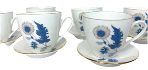 Bohemia Ceramic Dawn Mini Tea Cups & Saucers Carlsbad Czechoslovakia Lot 6 - Picture 1 of 19