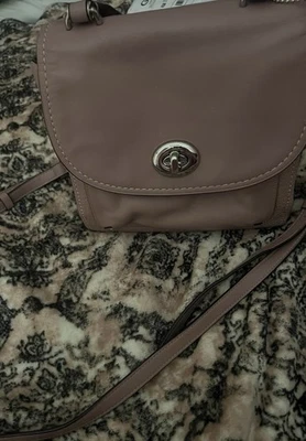 MOCHILA CONVERTIBLE TRENDY Coach FAYE 30525 Bolso Bandolera Cuero Gris Foto 1 de 4